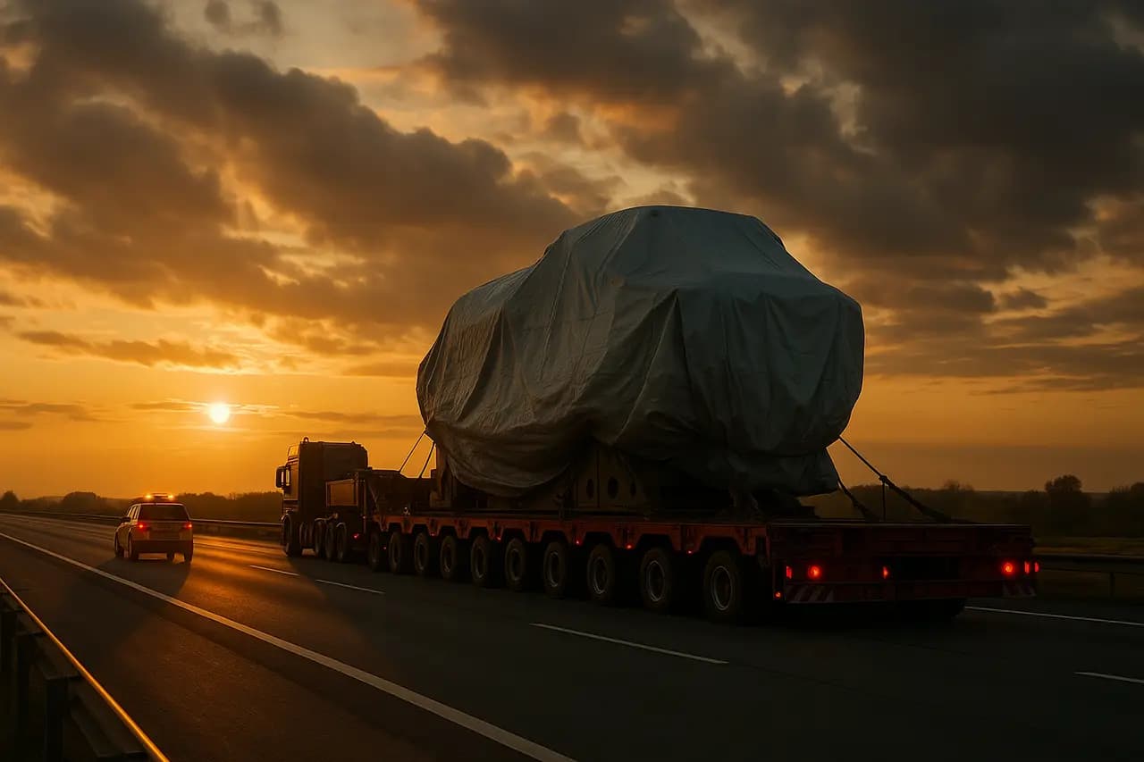 Großraum- & Schwertransport in Europa: Maschinen sicher bewegen