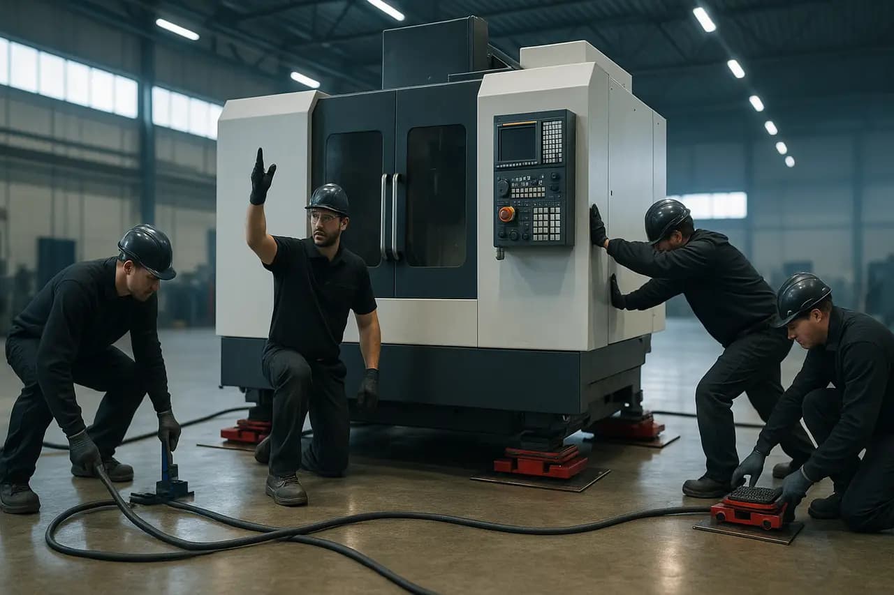 Maschinen im Werk bewegen: Rollen, Luftkissen & Hydraulikheber